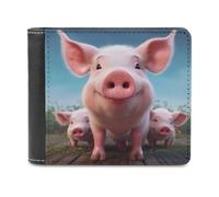 KWQDOZF Portafoglio Divertente con animali, Grande capacità, in Pelle, con pochette per telefono, Borsa da viaggio, Regalo per uomo e Donna