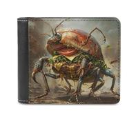 KWQDOZF Portafoglio Gigante a Forma di insetto, Grande capacità, in Pelle, con pochette per telefono, Borsa da viaggio, Regalo per uomo e Donna