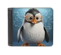 KWQDOZF Portafoglio in Pelle con animali e Occhiali, Grande capacità, pochette per telefono, Borsa da viaggio per uomo e Donna, Regalo