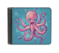 KWQDOZF Portafoglio in Pelle di Grande capacità con Creature Marine dei cartoni animati, pochette per telefono, Borsa da viaggio per uomo e Donna, Regalo