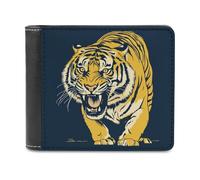 KWQDOZF Portafoglio in Pelle di Grande capacità con Motivo Dipinto di Tigre, Porta telefono, pochette da viaggio, Regalo per uomo e Donna