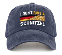 KWQDOZF Sombrero de Malla Moderno para Mujer, Divertido Sombrero de Oktoberfest con Cerveza y Salchicha I Don't Give A Schnitzelan