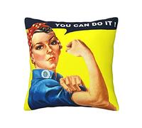 KWQDOZF We Can Do It - Juego de Fundas de Almohada Decorativas con Bandera de Puerto Rico diseño de Rana y Palmeras para sofá Dormitorio Coche 20.0 x 20.0 in