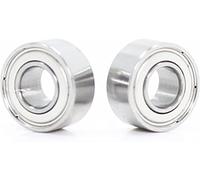 KWQNPHTRN 2 carretes de Pesca SR1660ZZ CB con cojinetes de Aire de 6 x 16 x 5 mm ABEC-7 for helicópteros de Control Remoto, rodamientos de cerámica híbridos de Acero Inoxidable R1660ZZ