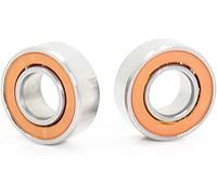 KWQNPHTRN 2 rodamientos for Carrete de Pesca de 5 x 16 x 5 mm, S625 2RS, rodamientos de Aire de cerámica híbridos de Acero Inoxidable S625RS S625 2OS CB