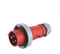 KWQNPHTRN Conector de enchufe industrial expuesto y oculto para móvil, enchufe oblicuo, enchufe recto, centro de datos, fábrica de iluminación de escenario (4P 32A IP67 6H)