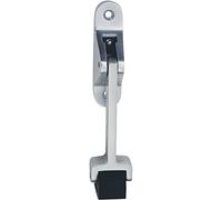 KWS 106002 - Palanca de bloqueo plegable de plata con goma negra, aluminio lacado