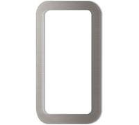 KWS 528135 Tirador Rectangular, Concha, 120 x 65 mm, Autoadhesivo para Puertas correderas, Aluminio, Efecto Acero Inoxidable, 120x65 mm