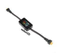 KWS-DC26 - Probador de carga de batería para sistemas de 8-80 V CC, medidor de potencia de 50 A con LCD a color, energía y monitoreo, compatible con conectores XT60/XT90/XT-60-25A