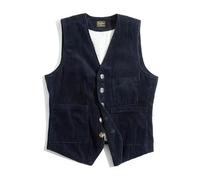 KWTF Ropa de Trabajo de Moda, Chaleco Vintage Americano para Hombre, Chaqueta de Pana, Chaleco británico para Hombre, Cordones, Abrigos de Caza al Aire Libre, Ropa Masculina