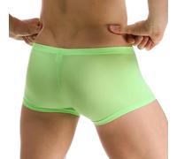 KWTF Ropa Interior de Seda de Hielo para Hombre, Calzoncillos Boxer Sexis sin Costuras, Calzoncillos, Boxers ultrafinos de Bikini
