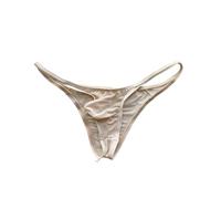 KWTF Ropa Interior para Hombre, Calzoncillos ultrafinos de Seda Helada, Calzoncillos Sexis Transparentes de Cintura Baja sin Costuras para Hombre, Calzoncillos de Bikini de Color sólido para Hombre