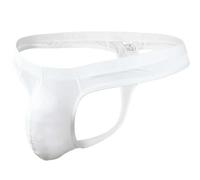 KWTF Tanga de Hilo Liso para Hombre, Ropa Interior Sexy de Seda Helada, Tanga Gay, suspensorio de Hombre, Bolsa para pene, Ropa Interior Fina Transpirable