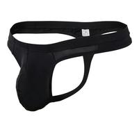 KWTF Tanga de Hilo Liso para Hombre, Ropa Interior Sexy de Seda Helada, Tanga Gay, suspensorio de Hombre, Bolsa para pene, Ropa Interior Fina Transpirable