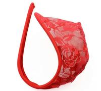 KWTF Tangas De Cuerda C para Hombres Bolsa Bulge Sexy Sólido Suave Ropa Interior Gay Encaje Transparente Calzoncillos Invisibles