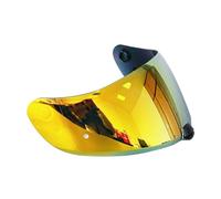 KWTN Motocicleta Máscara de lente for casco de motocicleta, antiarañazos, for parabrisas, integral, accesorios for casco de motocicleta, visera, gafas, lente(Gold)