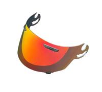 KWTN Motocicleta Parabrisas for Casco ARAI RR5, RX-7, RX-7RV, Quamtum-J, Astro-IQ y Rapide-IR. Visera galvanizada (Plateada, for Uso diurno)(Revo Deep Red-for Day)