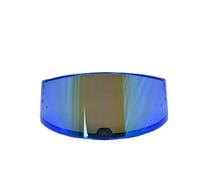 KWTN Motocicleta Visera protectora for casco de motocicleta LS2 FF397 FF801 Vizard, compatible con lentes cascos Vector (doradas)(Revo Deep Blue)