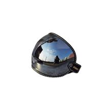 KWTN Motocicleta Viseras solares universales for casco de motocicleta, casco abierto 3/4, visera de burbuja, gafas de moto, lentes a prueba de viento, diseño elegante.(Silver)