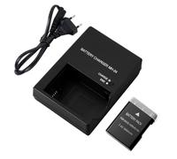 KWTOUL MH-24 Cargador de Baterías y Batería EN-EL14 EN-EL14a 2050 mAh | D3100 D3200 D3300 D3400 D3500 D5100 D5200 D5300 D5500 D5600 DF Coolpix P7000 P7100