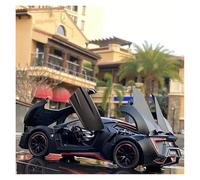 KWZGHOLJ Coches de colección 1:24 para Lykan Hypersport Modelo De Coche De Aleación Fundido A Presión Simulación Vehículo Retroceso Colección Recuerdo Coche a Escala Miniatura(Black)