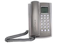 KX-T071CID Teléfono con Cable con Identificador de Llamadas, Teléfono Fijo Montable en la Pared para el Hogar, Oficina, Hotel, Gris