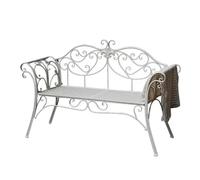 Kx9Lb8d Asiento para Patio Apoyabrazos del Banco de la Silla Doble Metal jardín Estilo Rural for decoración Parque Patio Chalet Asientos al Aire Libre(Green)