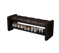 Kx9Lb8d Banco Zapatero Banco de Zapatos for Puerta Entrada Que se Puede Colocar en el Zapatero, Banco Largo, Madera Maciza, casa Bancos de Almacenamiento(120cm)