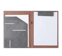 Kx9Lb8d Carpeta Carpeta de Archivos Oficina Cuero A4 for Almacenamiento Documentos y facturas, Conveniente for Viajes Negocios, Notas Hotel, Listas tareas Pendientes Chaquetas de Archivo(Grey)