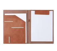 Kx9Lb8d Carpeta Carpeta de Archivos Oficina Cuero A4 for Almacenamiento Documentos y facturas, Conveniente for Viajes Negocios, Notas Hotel, Listas tareas Pendientes Chaquetas de Archivo(Bruin)