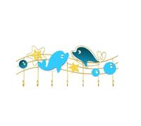 Kx9Lb8d ganchos de pared decorativos Perchero de pared metal lujo con ganchos creativos sin agujeros for colgar en la entrada