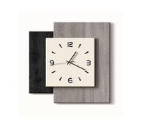 Kx9Lb8d Reloj de Pared analógico Minimalist Wall Clock Sandstone Texture Unique Shape Battery Operated Silent(Medio)