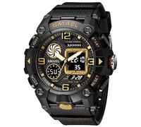KXAITO Reloj Análogico-Digital para Hombres de Cuarzo japonés con Correa en Poliuretano termoplástico (TPU) 8055