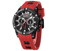 KXAITO Reloj Analógico para Hombres de Cuarzo japonés con Correa en Silicona 0349G