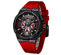 KXAITO Reloj Analógico para Hombres de Cuarzo japonés con Correa en Silicona 0402G