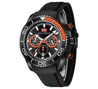 KXAITO Reloj Analógico para Hombres de Cuarzo japonés con Correa en Silicona 0426G