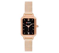 KXAITO Reloj de mujer con esfera verde malaquita, caja cuadrada, correa de cuero, resistente al agua, 3 ATM, regalo para Navidad, día de San Valentín, día de la madre, aniversario, cumpleaños, Malla