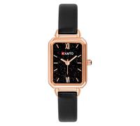 KXAITO Reloj de mujer con esfera verde malaquita, caja cuadrada, correa de cuero, resistente al agua, 3 ATM, regalo para Navidad, día de San Valentín, día de la madre, aniversario, cumpleaños, Correas
