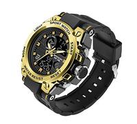 KXAITO - Reloj de pulsera para hombre, resistente al agua, impermeable, con fecha, táctica multifunción, LED, alarma, cronómetro