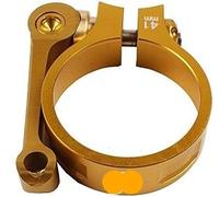 KXAOXGRC Abrazadera del Poste de Asiento de liberación rápi Abrazadera de tija sillín for Bicicleta Plegable 33,9 mm y 41, aleación Aluminio, liberación rápida Multicolor(Gold)