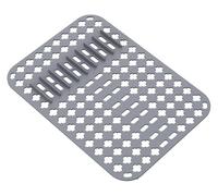 KXAOXGRC Almohadilla de Drenaje del Fregadero de la Cocina Alfombrilla de Silicona for Fregadero con Patas elevadas, 40x29x0,7 cm, Resistente al Calor, Apta for lavavajillas