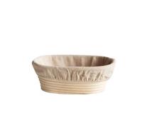 KXAOXGRC Cesta de prueba de pan, Cesta ovalada a prueba de pan for panadero casero, color madera ratán, varios tamaños(Baker Bread S)