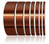 KXAOXGRC Cinta de alta resistencia de poliimida, Anchura transparente de Brown 10-50m m la cinta a prueba calor del poliimida Kapton ningún residuo(30mm)