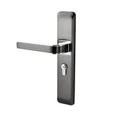 KXAOXGRC Conjunto de manija de puerta europea, Juego de cerradura interior con llave y tirador for puertas madera maciza, multicolor