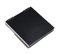 KXAOXGRC cuaderno espiral, Bloc de notas con espiral y cuaderno bocetos 20x20cm Multicolor(Black)