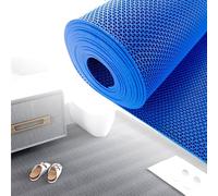 KXAOXGRC Esterilla de PVC para Drenaje, Esterilla de Drenaje Antideslizante PVC 5 mm, Hueca en Forma S, Multicolor, Varios tamaños(Blue,120x500x0.5cm)