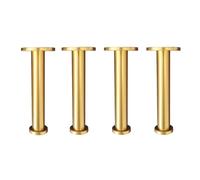 KXAOXGRC Patas de Muebles de Madera, Patas de Muebles latón Ajustables, Carga 500Kg, tamaños múltiples, 4 Uds(11cm/4.33in)