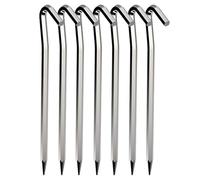 KXAOXGRC Pegs de Carpa de Acero con, Clavos metálicos for Tierra, 12 Uds., 6x180mm, estacas de Aluminio for Tienda campaña, Metal for Acampar al Aire Libre