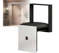 KXAOXGRC Taburete Plegable montado en la Pared, Wall Mounted Folding Stool Bench For Shower Bathroom Multicolor(Black)
