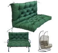 KXCVBNKLJ Cojín para Silla Hamaca Tipo Huevo, Tamaños múltiples Multicolores del Amortiguador de la Silla Hamaca oscilación Huevo ejecución(Dark Green,40x40inch)